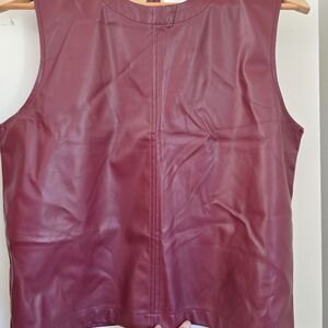 Vigoss Maroon Leather Top